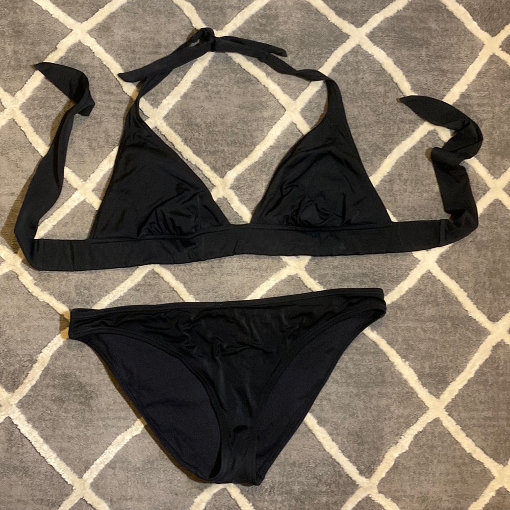 Victoria’s Secret Black Bikini Size Large/XL(sized as a Large)